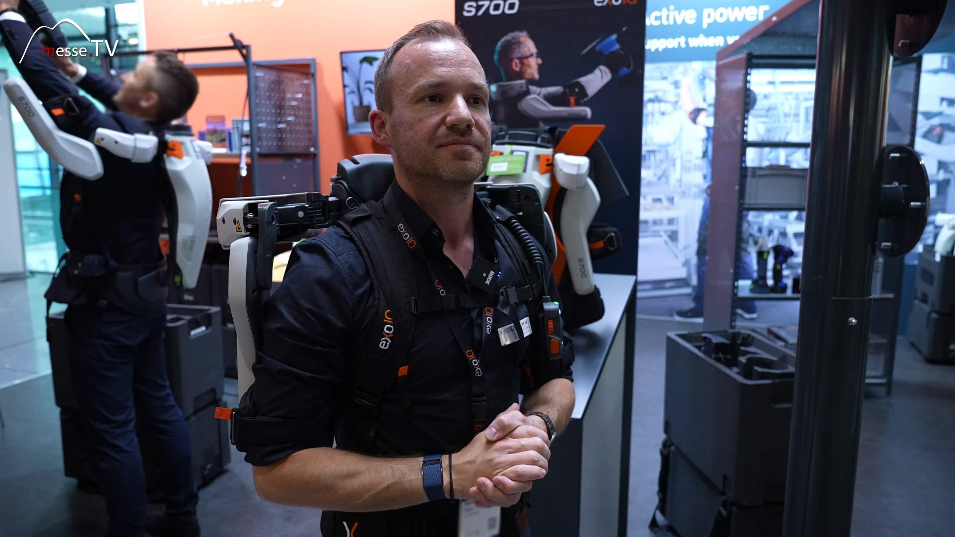 Aktives Schulter Exoskelett S700 exoIQ Sebastian Seiter AMB 2024