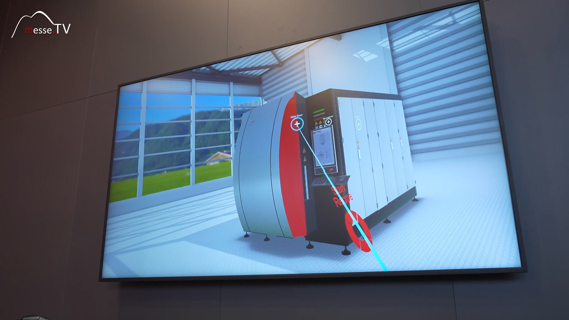 Beschichtungsanlage Oerlikon Surface Solutions VR Darstellung AMB Stuttgart