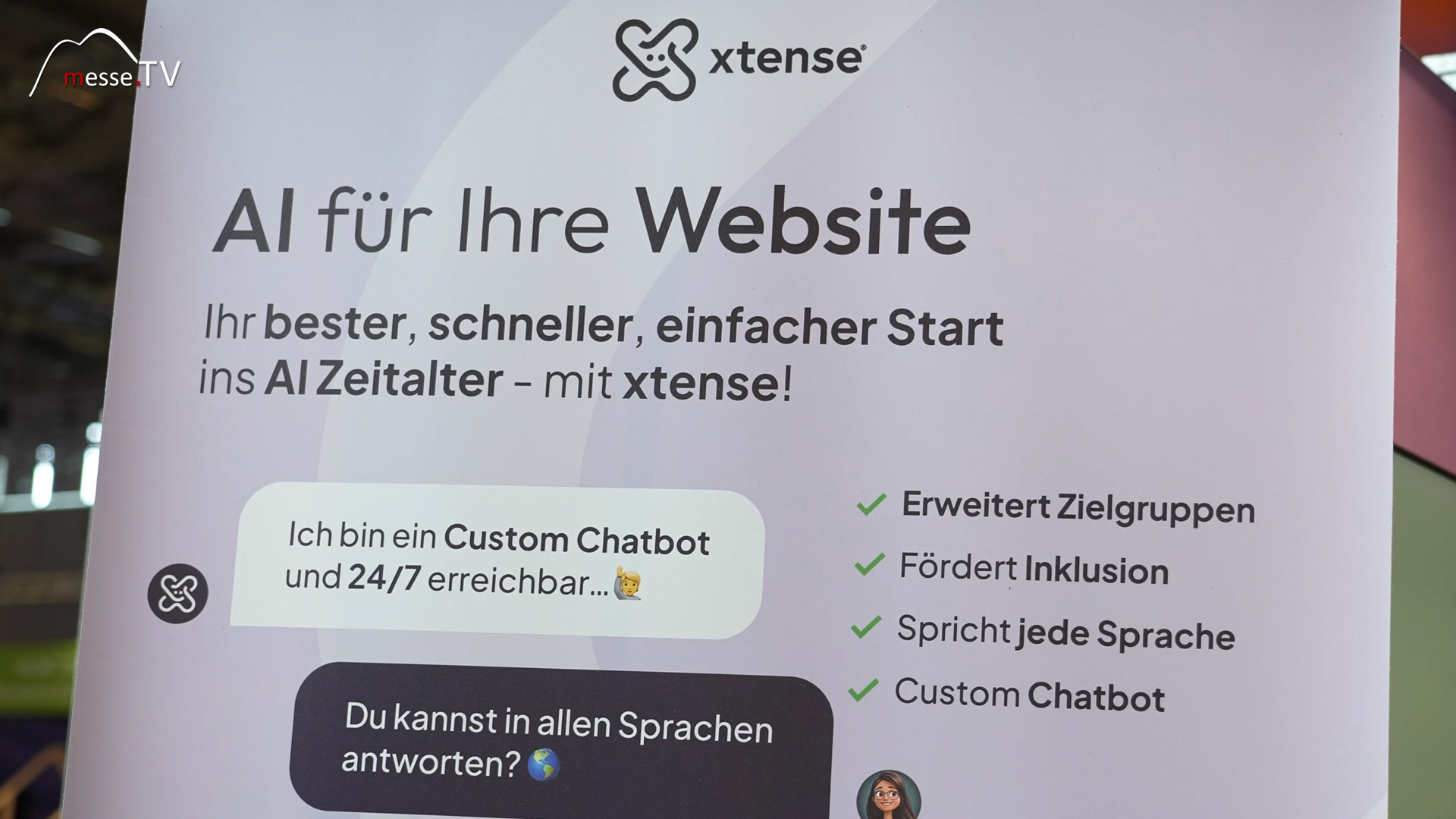 AI fuer Webseiten Chat Bot xtense DMEXCO 2024