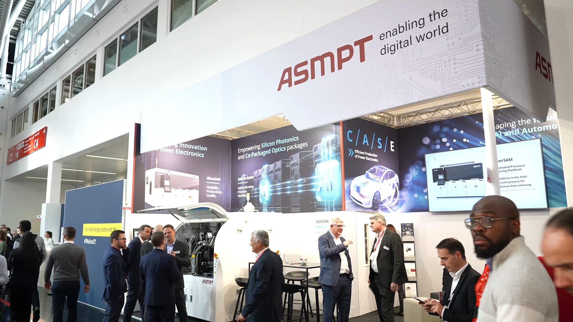 Neuheiten ASMPT Messestand electronica 2024