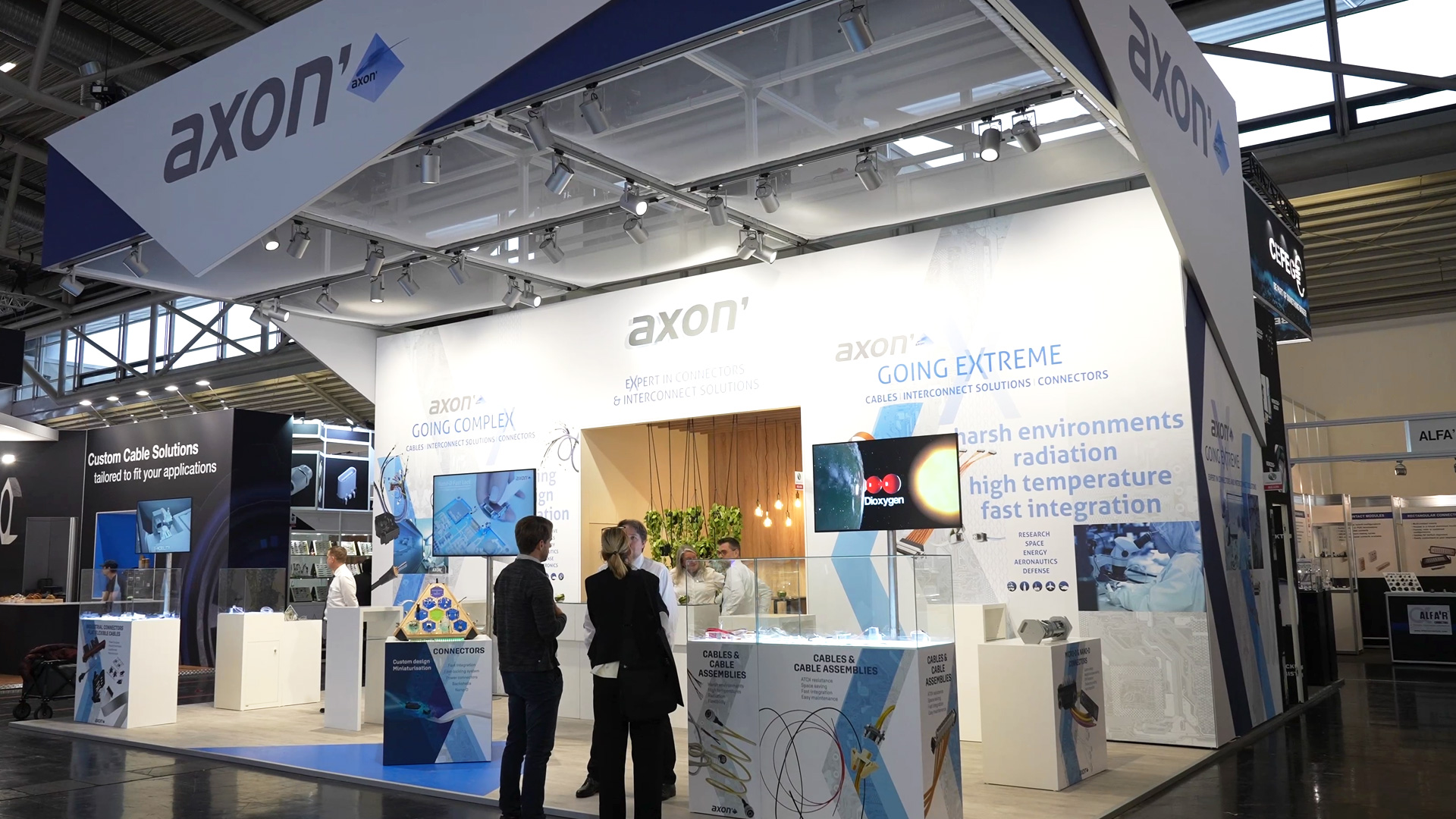 Neuheiten Axon Messestand electronica 2024 Messe Muenchen