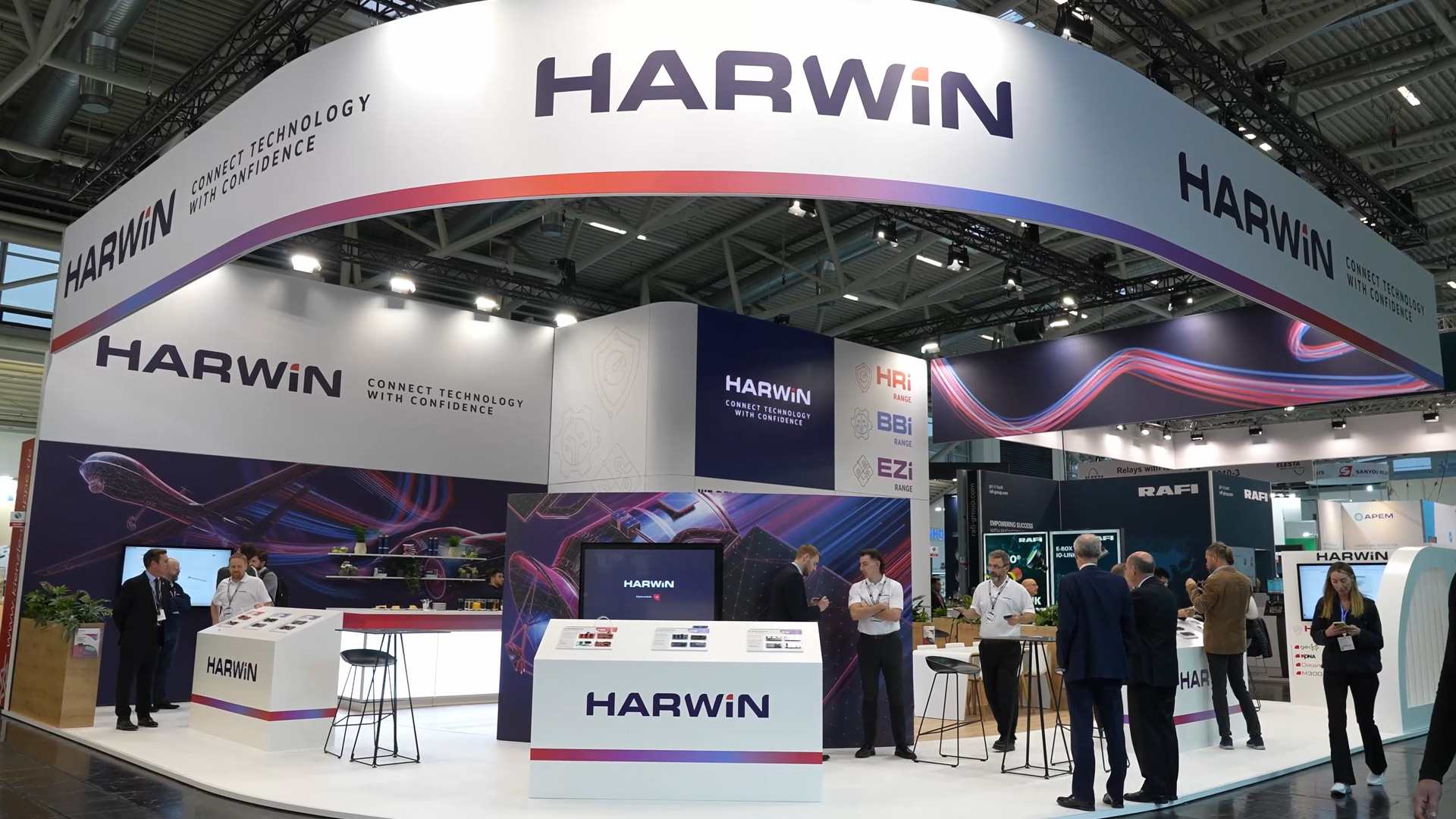 Neuheiten Harwin Messestand electronica 2024 Messe Muenchen