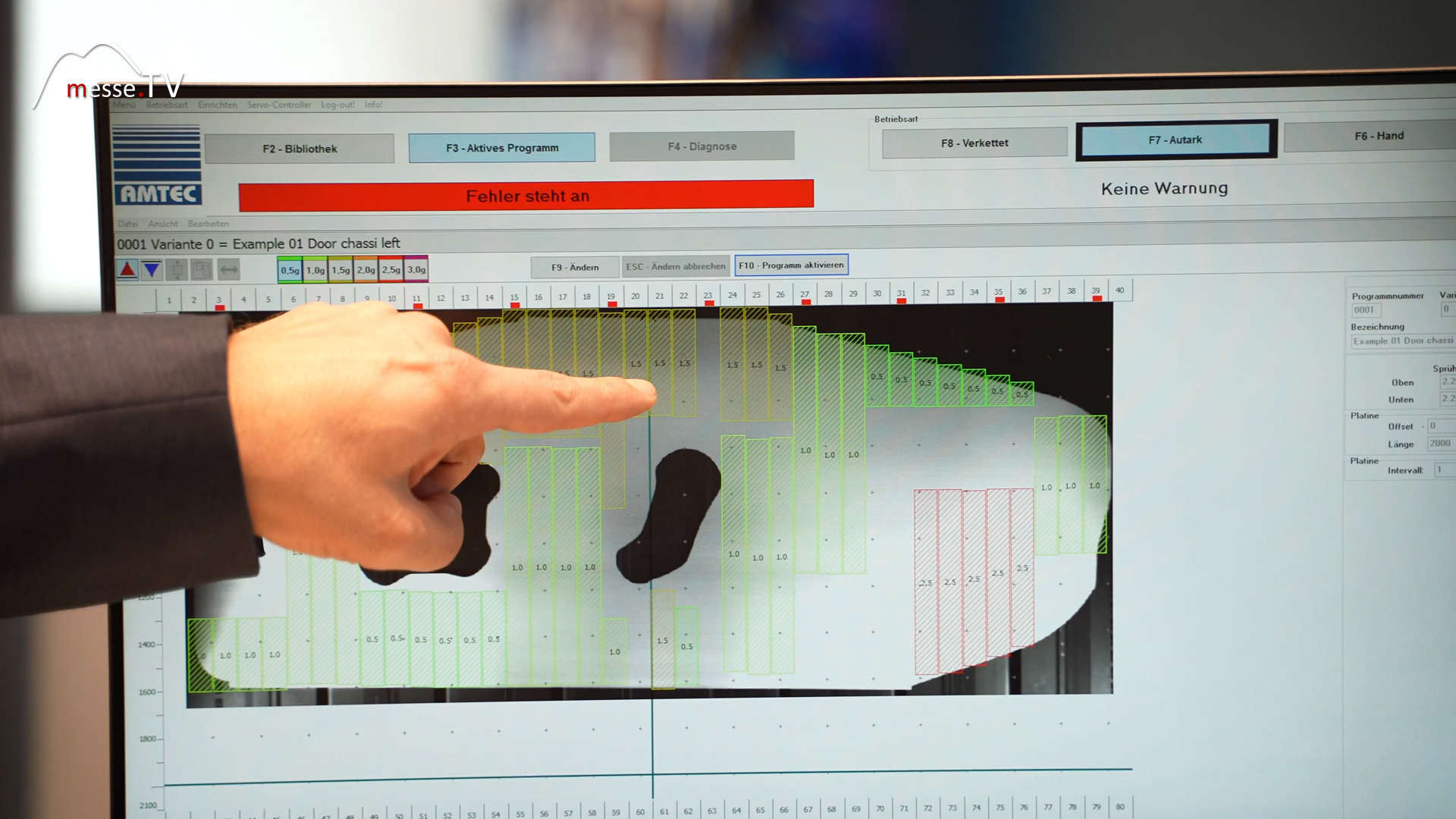 Automatische Kontrolle Ventile Fehlerdiagnose Triboflex Beölungsmaschine Amtec Euroblech Hannover