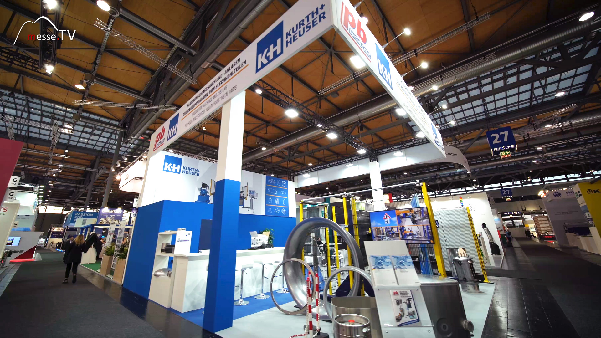 Messestand Kurth Heuser innovative Edelstahlbearbeitung Euroblech 2024