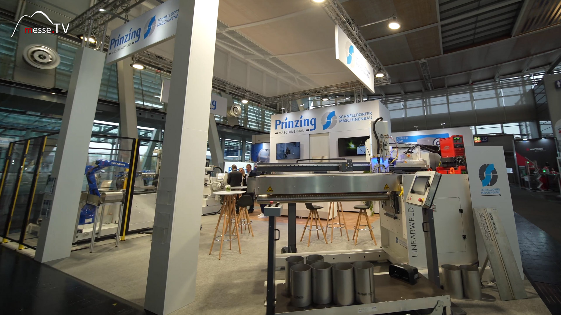 Messestand neue Innovationen Blechbearbeitung Prinzing Euroblech 2024 Messe Hannover