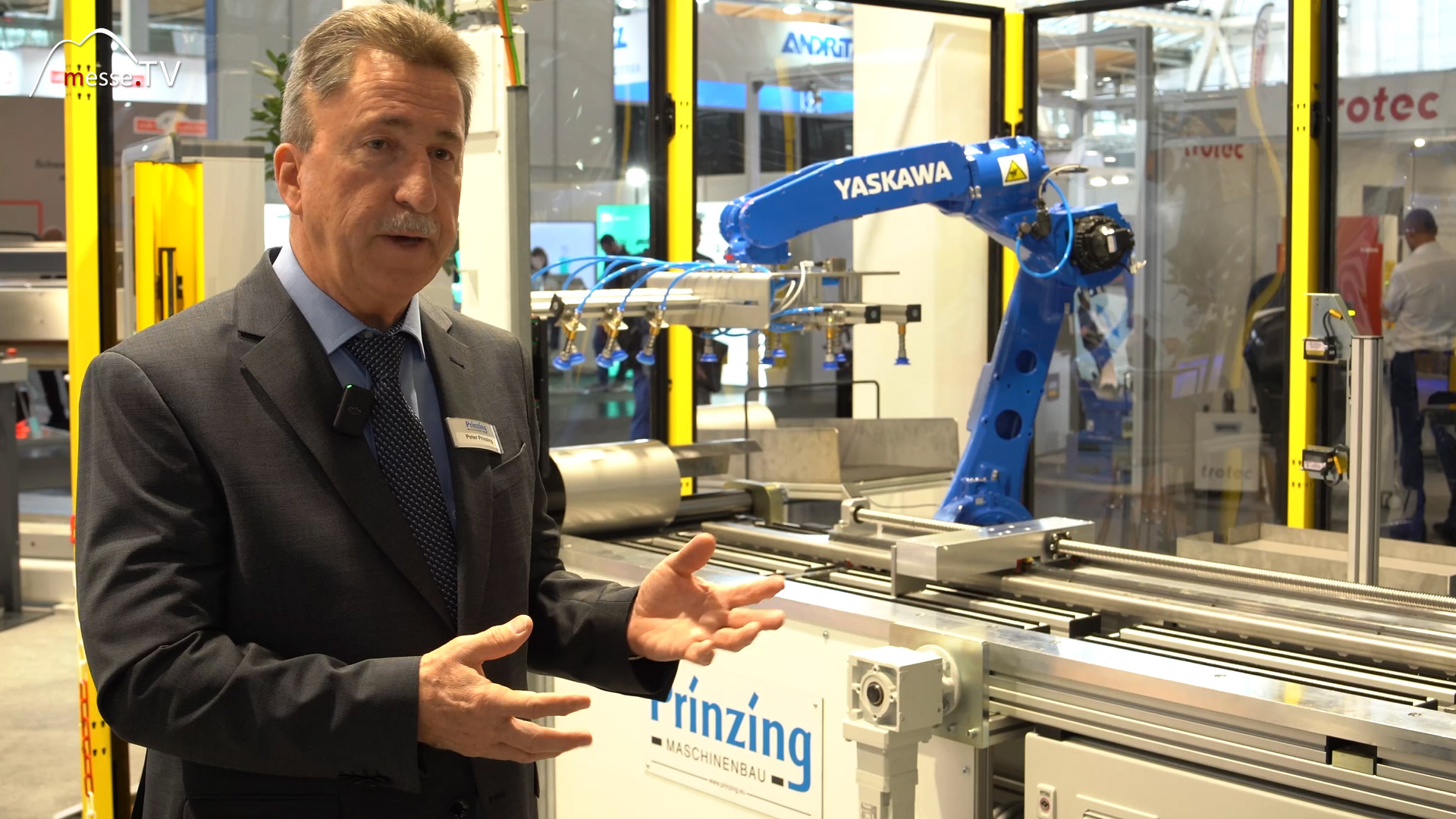 Roboter Technologie Blechbearbeitung Prinzing Euroblech 2024