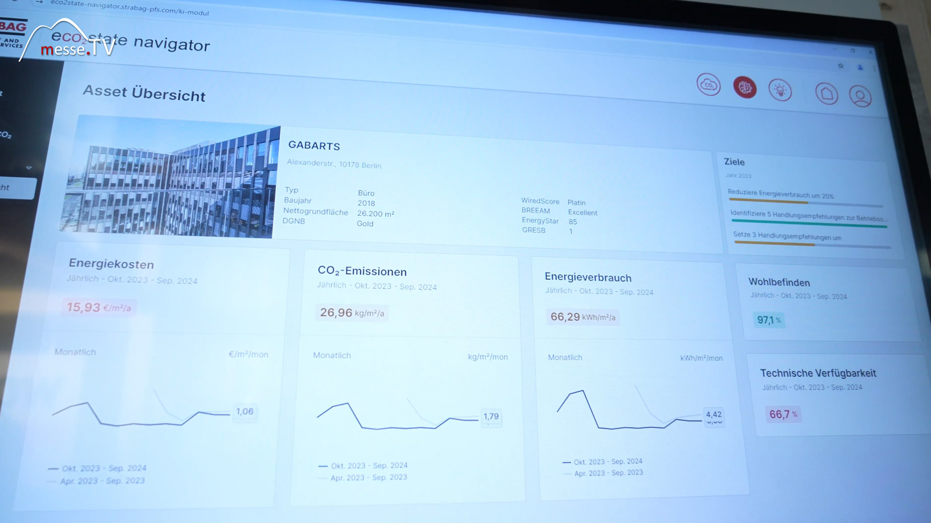 Eco State Navigator Gebäude Analyse Strabag PFS EXPO REAL 2024