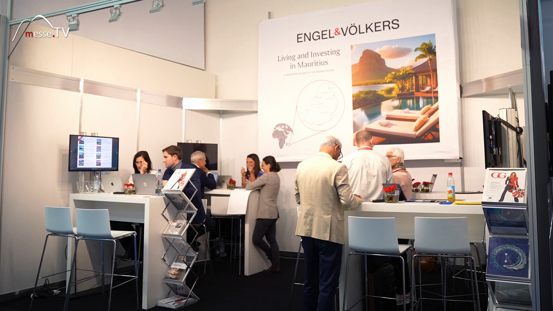 Messestand Engel und Voelkers Mauritius EXPO REAL 2024 Messe Muenchen