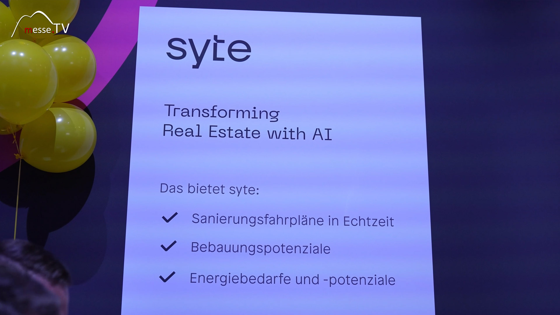 Potenzial erkennen Objekte Sanieren Bebauen Energiepotenzial syte EXPO REAL 2024