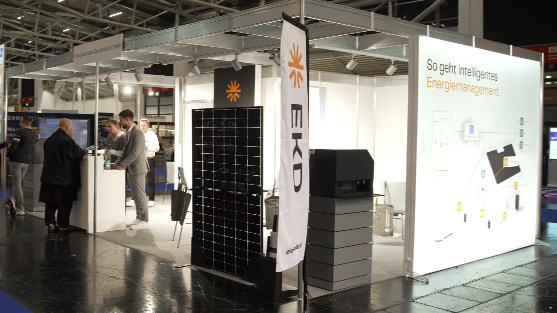 Smartes Energiemanagement Messestand EKD Solar Handwerksmesse 2024 München