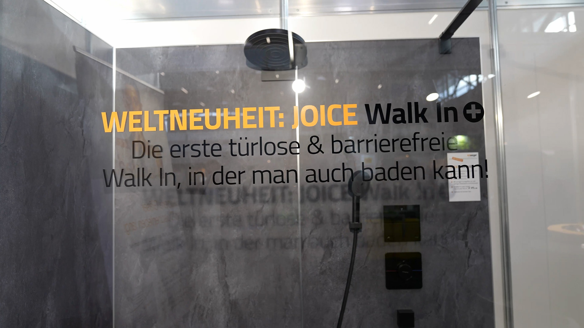 Walk In Duschkabine Joice von Artweger Weltneuheit Heim Handwerk Messe München