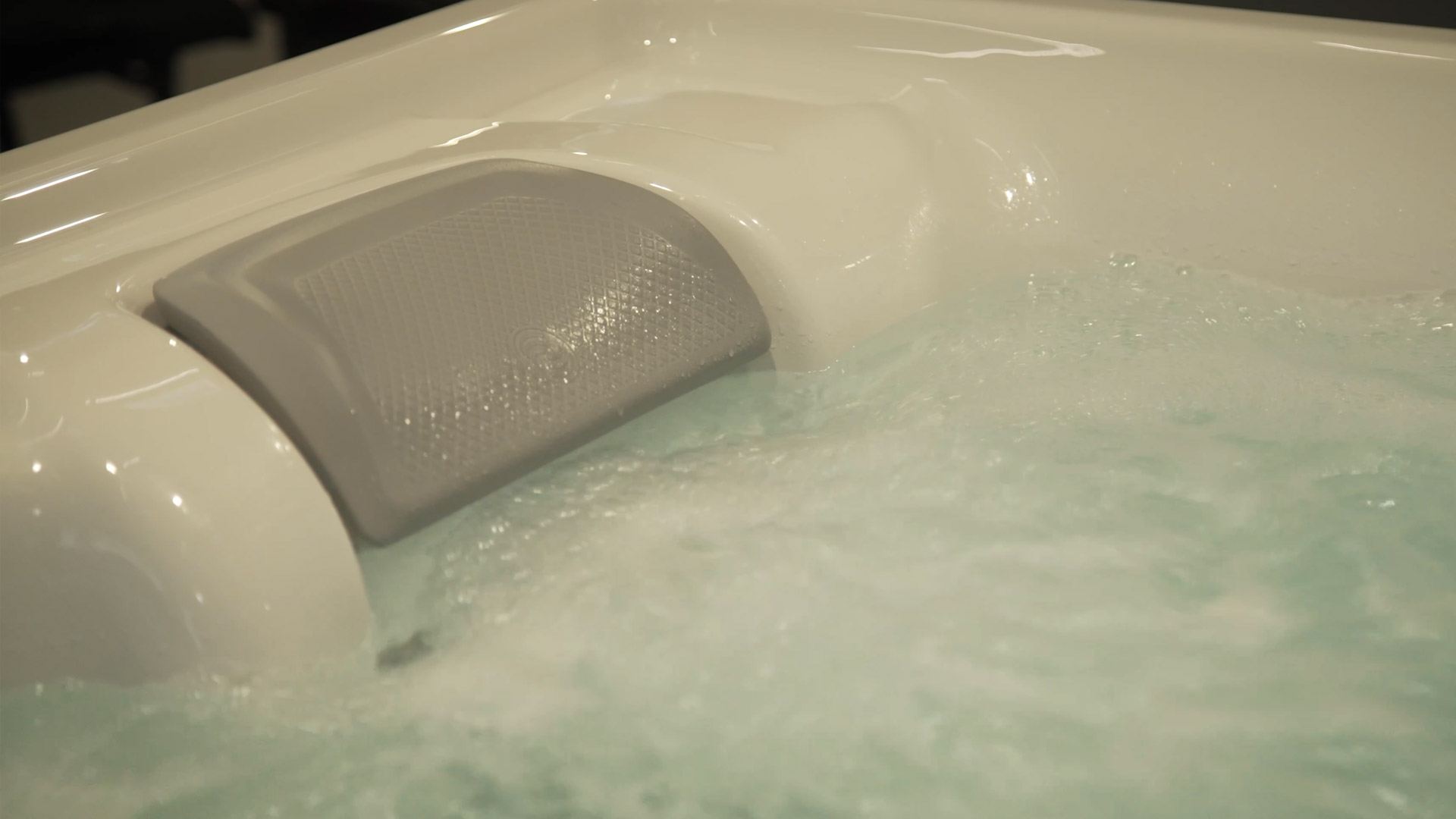 Whirlpool in Betrieb Wellness Zuhause