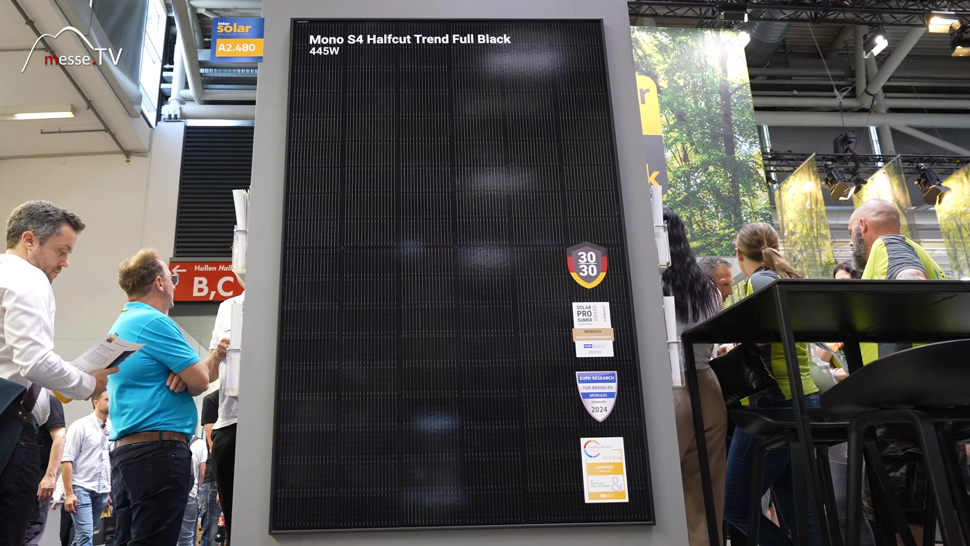 Mono S4 Halfcut Trend Full Black PV Modul Intersolar Europe 2024