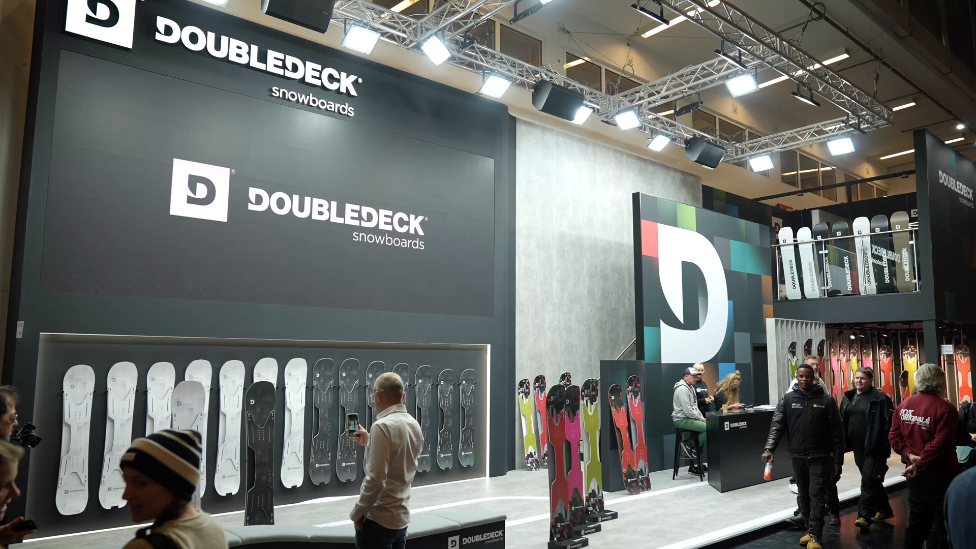 Neuheiten 2024 Doubledeck Snowboards Messestand ISPO Munich