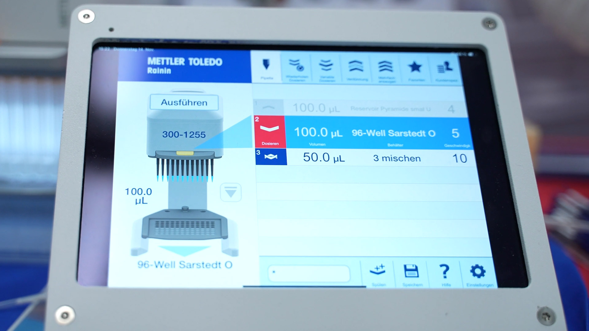 Tablett Steuerung MicroPro innovative Pipettierlösung Rainin LAB SUPPLY 2024