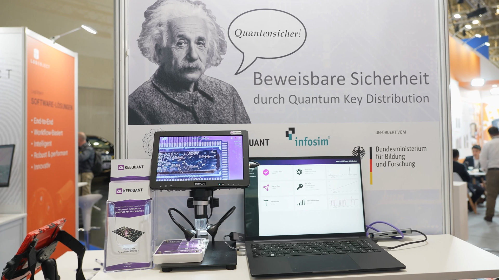 innovative Quantenschluesselverteilung KEEQuant fuer sichere Kommunikation der Zukunft