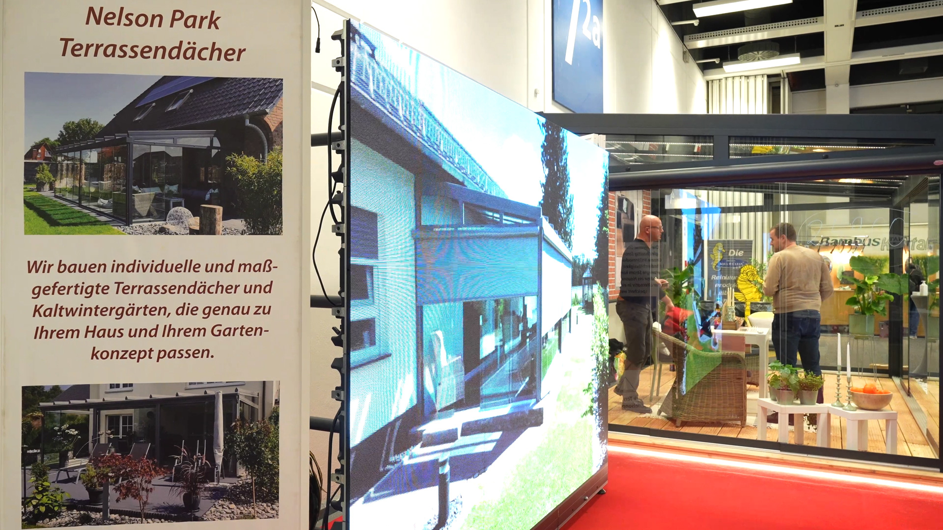 Massgefertigte Terrassendaecher und Wintergaerten Nelson Park Gruene Woche Messe Berlin