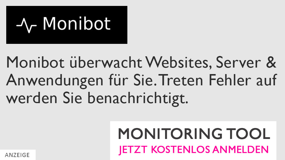 Server Webseiten App Monitoring Monibot