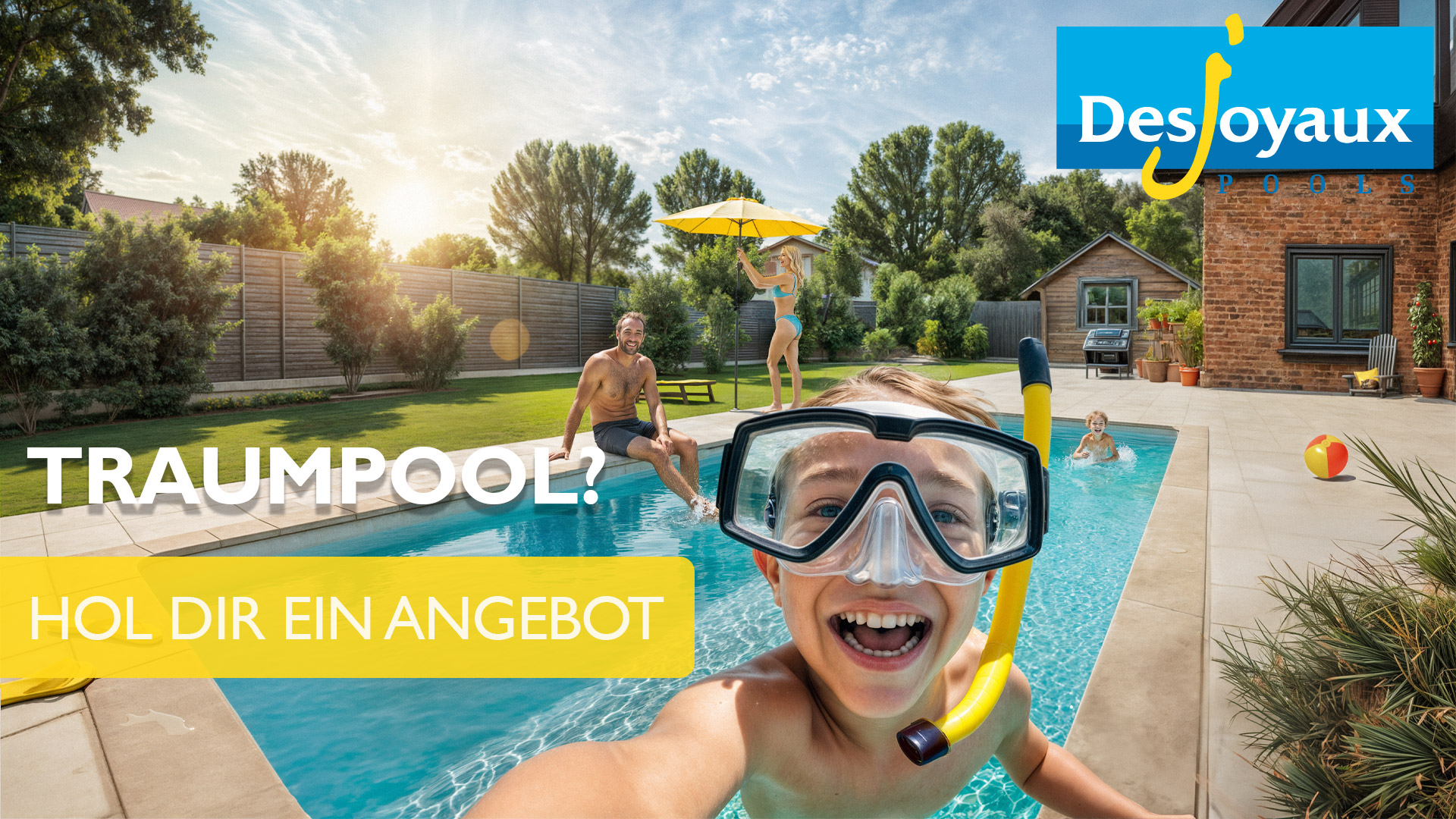 Traumpool hol Dir ein Angebot Desjoyaux Pools