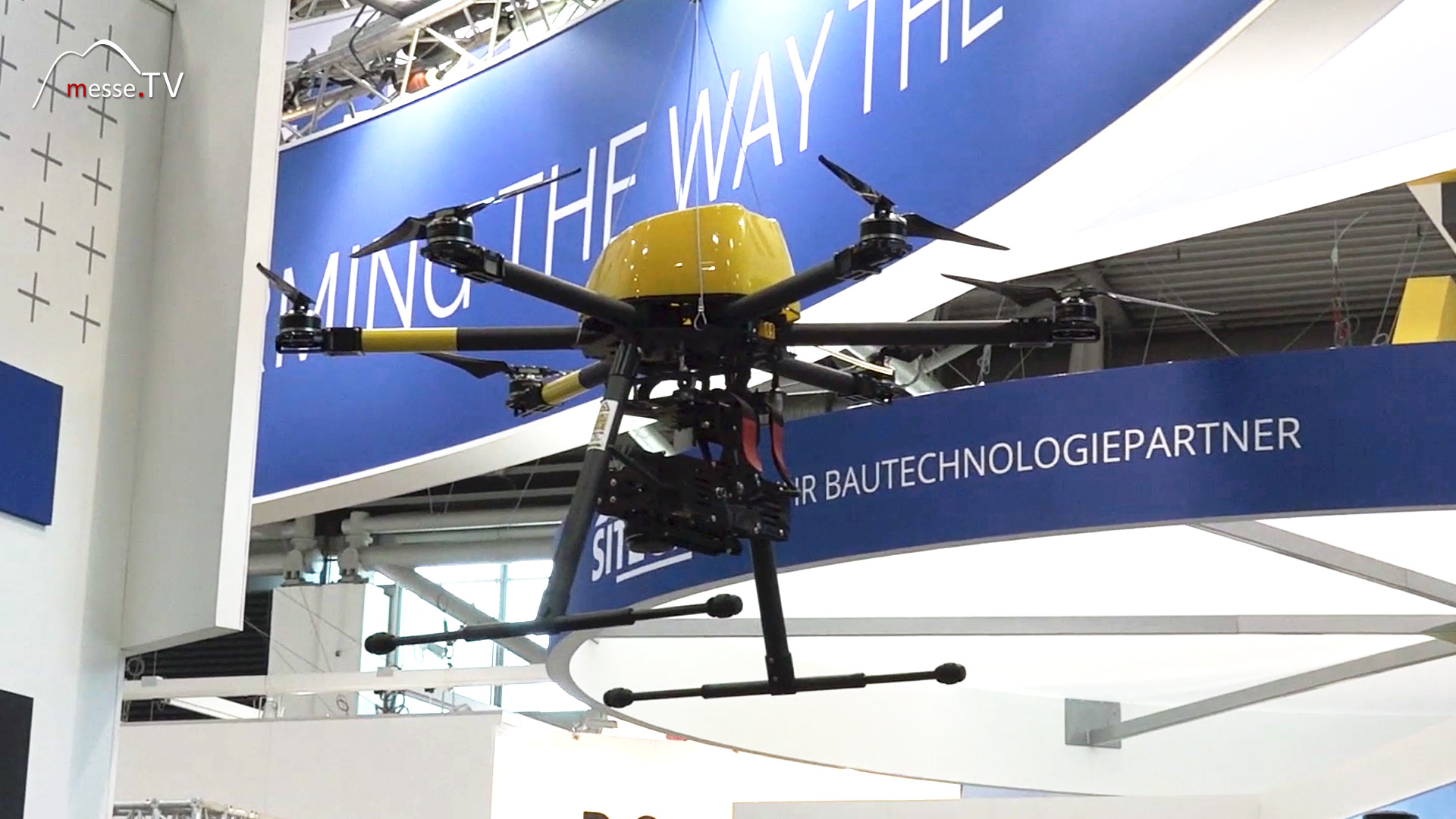 Unmanned flight system copter trimble construction machinery fair bauma Munich