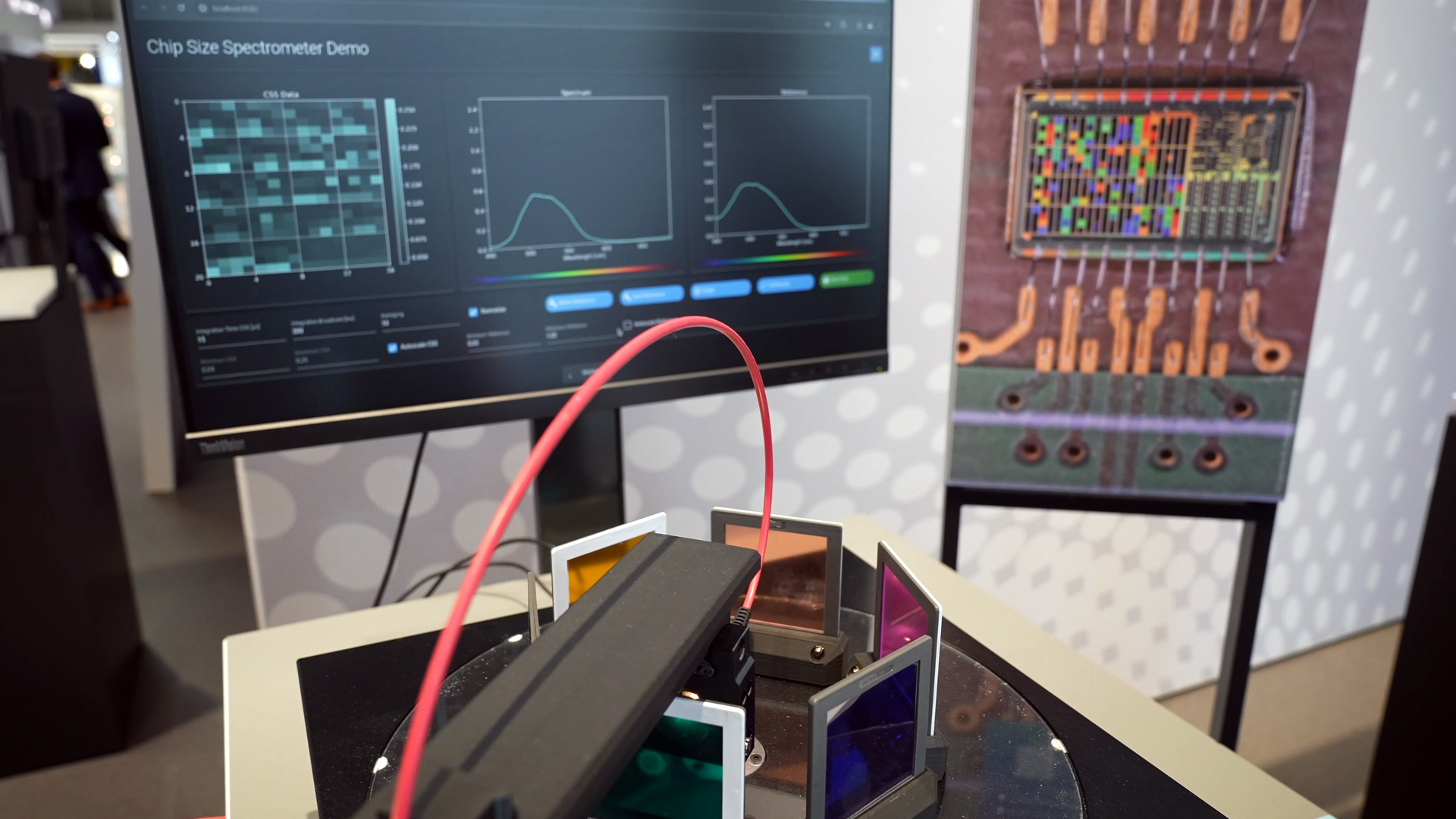 demonstration chip size spectrometer fraunhofer iis electronica 2024