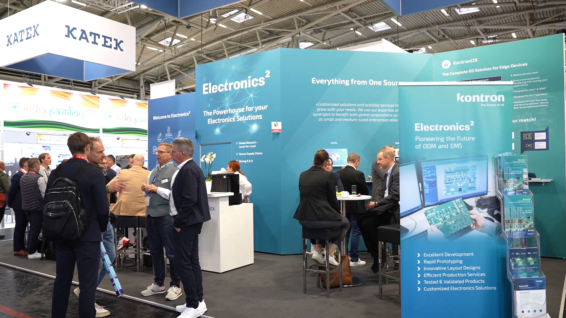 innovations kontron electronics booth at electronica 2024 munich trade fair