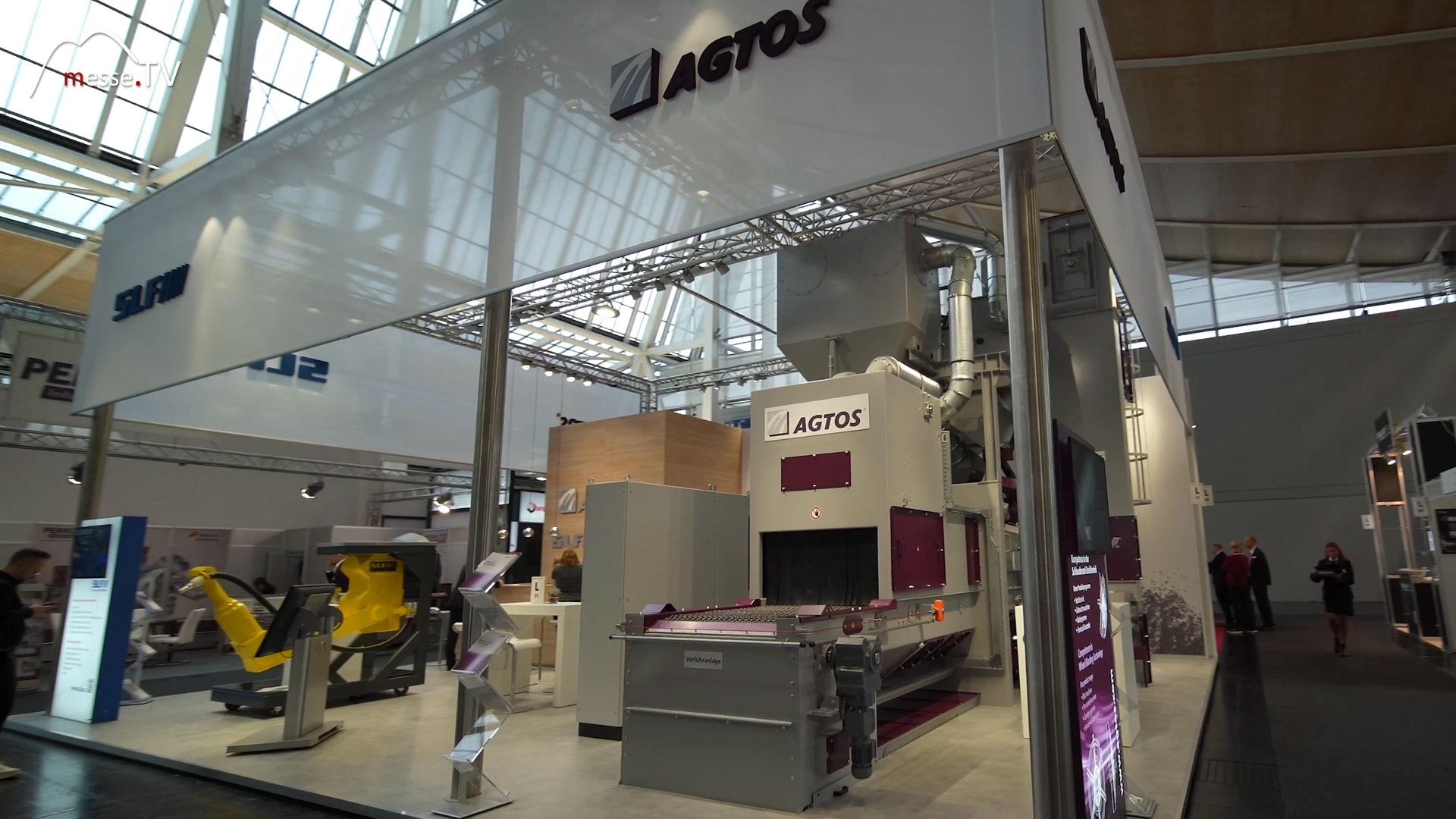 exhibition booth blasting systems surface technology agtos euroblech 2024