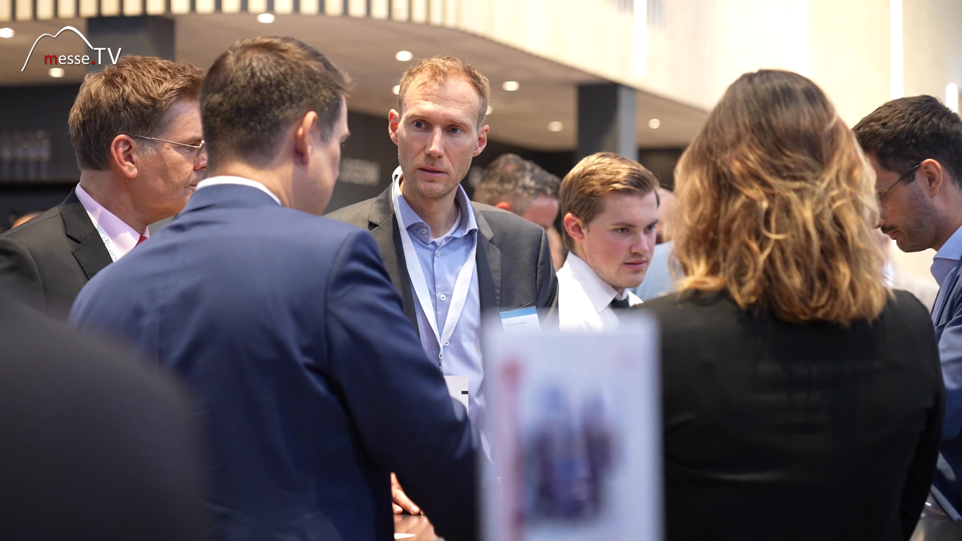 exchange maintaining contacts business development in stuttgart at expo real munich