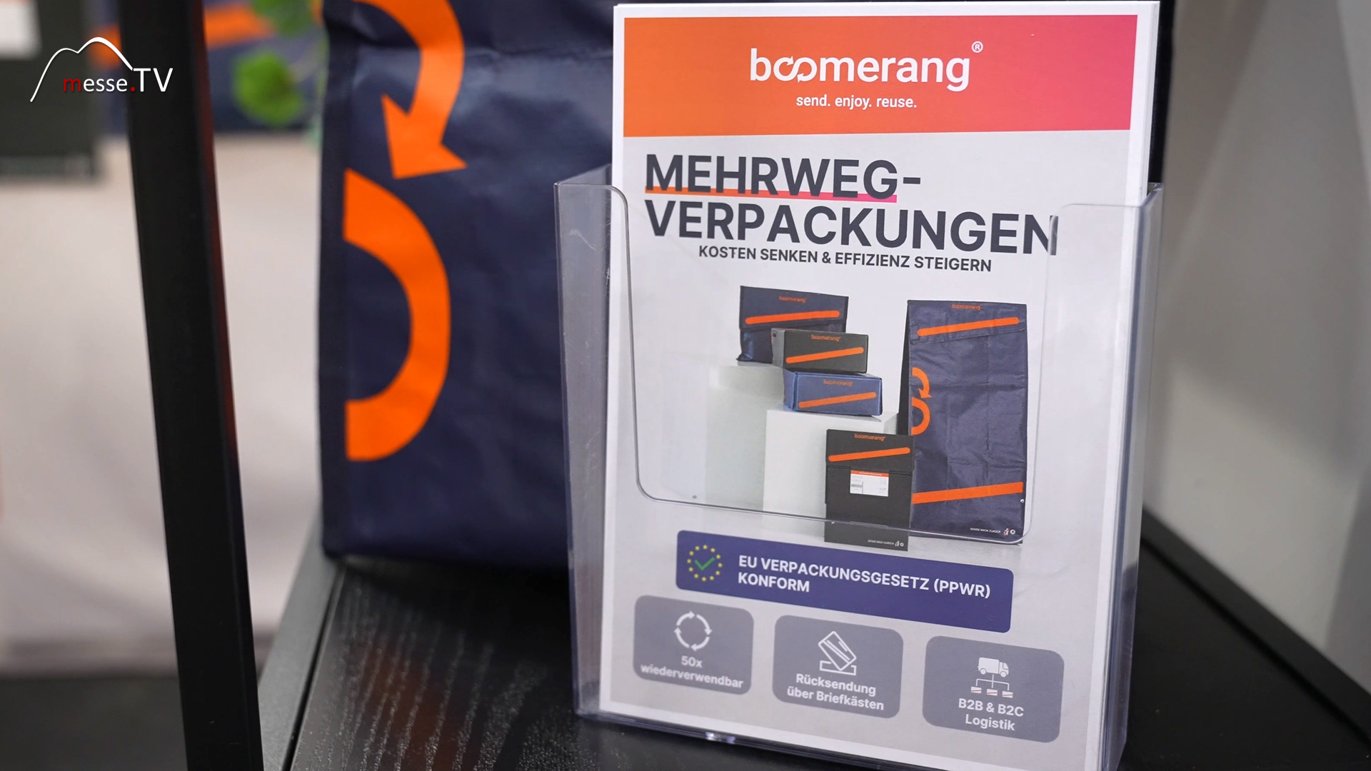 reusable packaging online trade waste reduction e commerce boomerang fachpack 2024