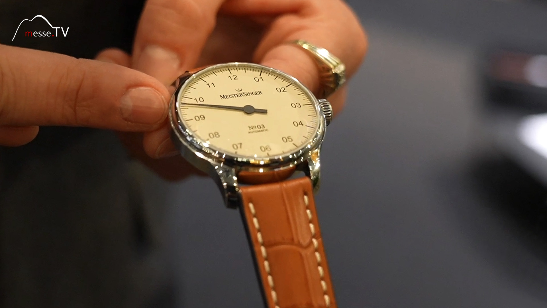 classic timepiece single hand watch meistersinger