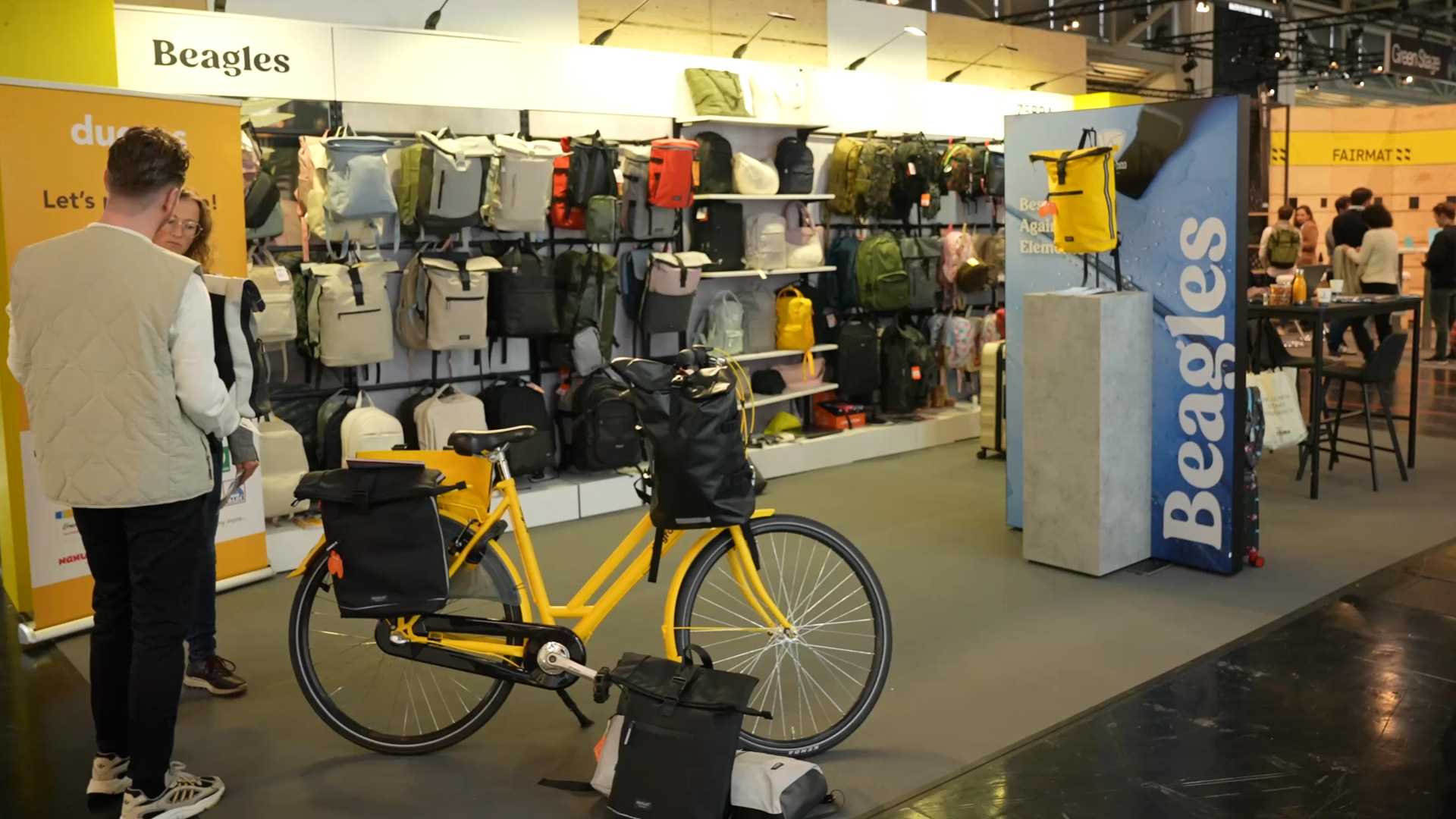 innovations 2024 beagles bicycle backpack booth ispo munich