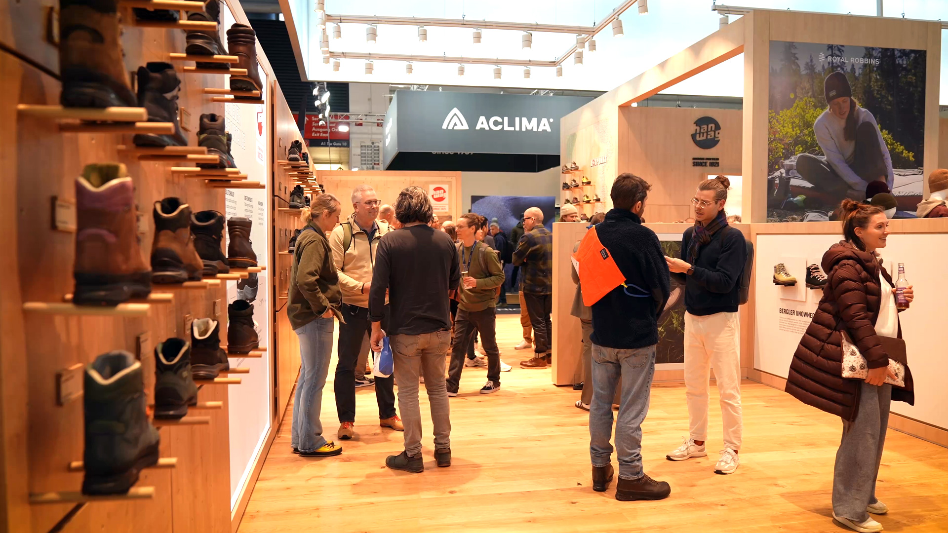 new collection hanwag shoes booth ispo munich 2024