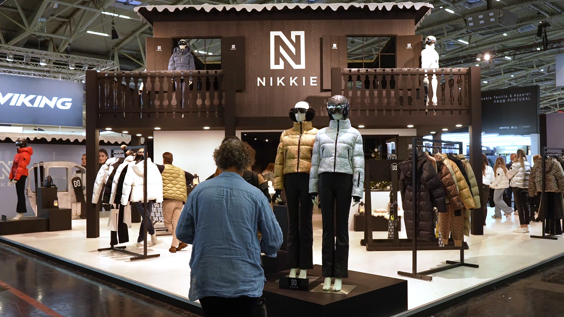 new collection nikkie ski fashion booth ispo munich 2024