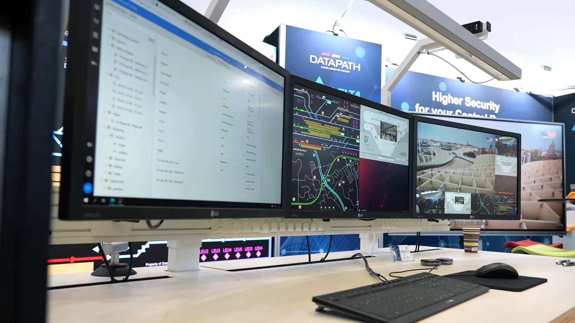 control center system with fully integrated workstation design ute electronic