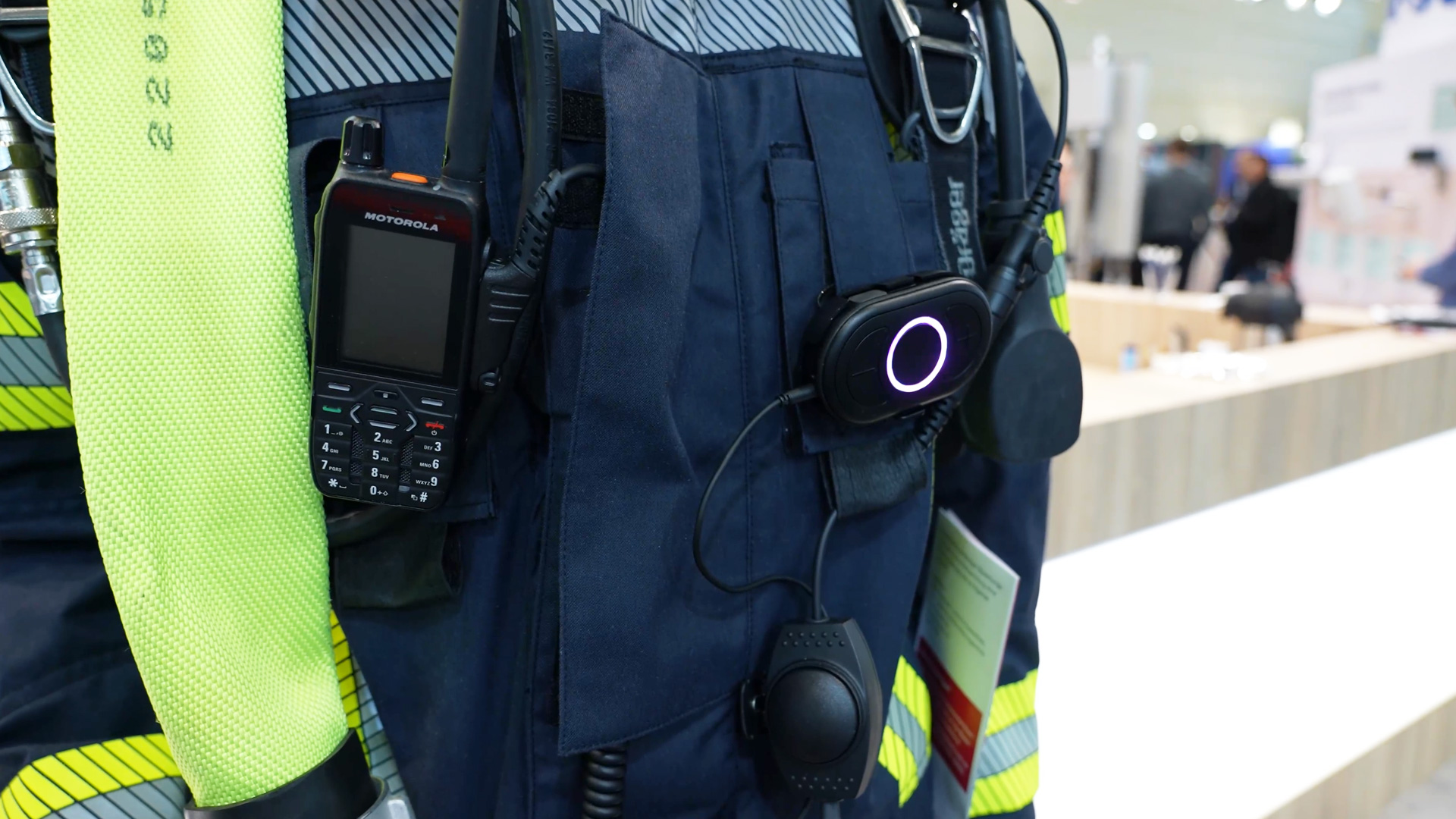 duplex communication unit specifically for fire brigades peitel