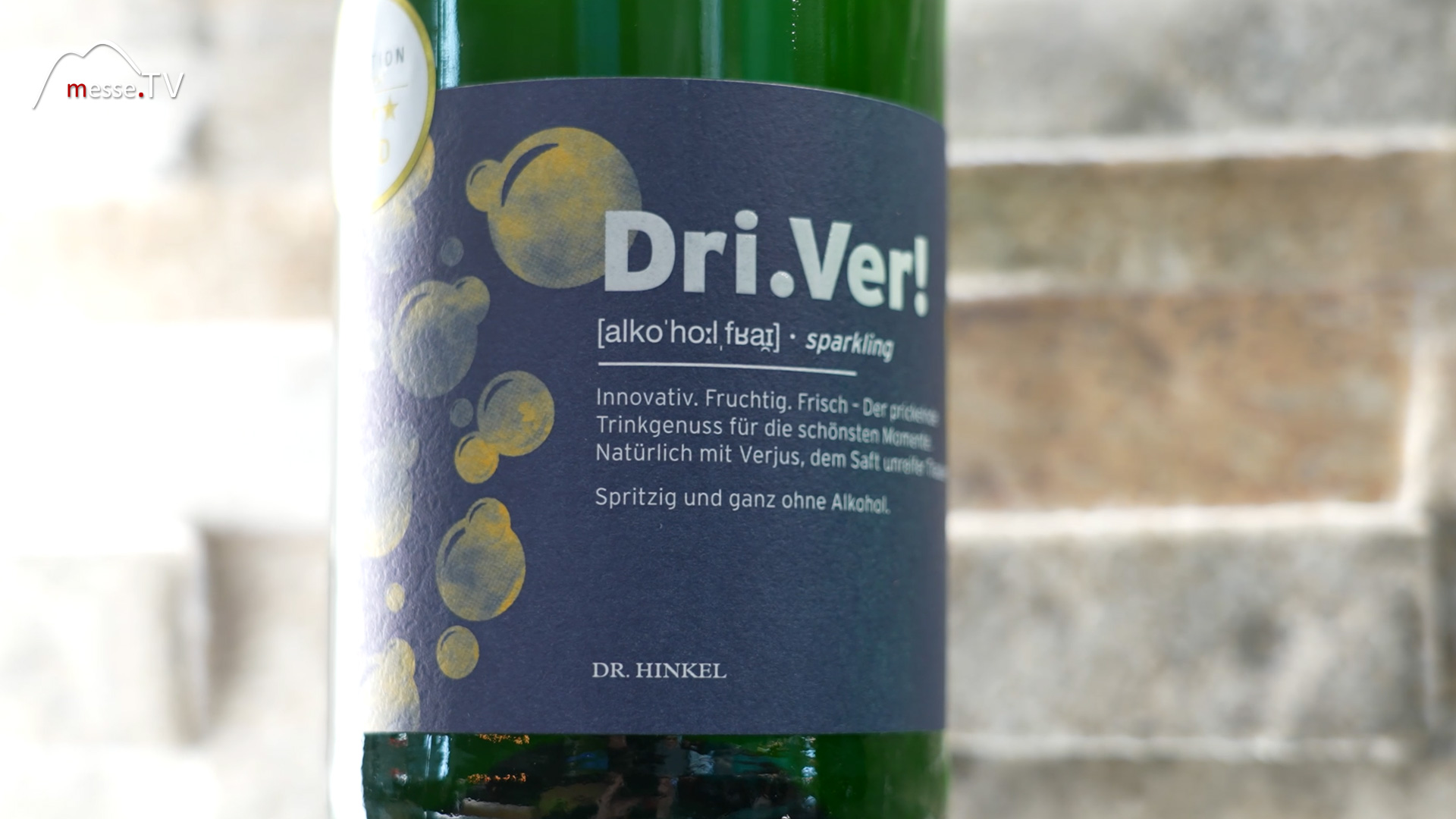 Driver sparkling Cuvee Sauvignon Blanc Verjus Dr Hinkel