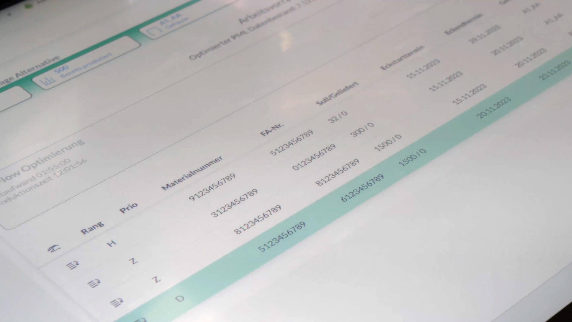 evosoft dashboard making production data transparent and usable