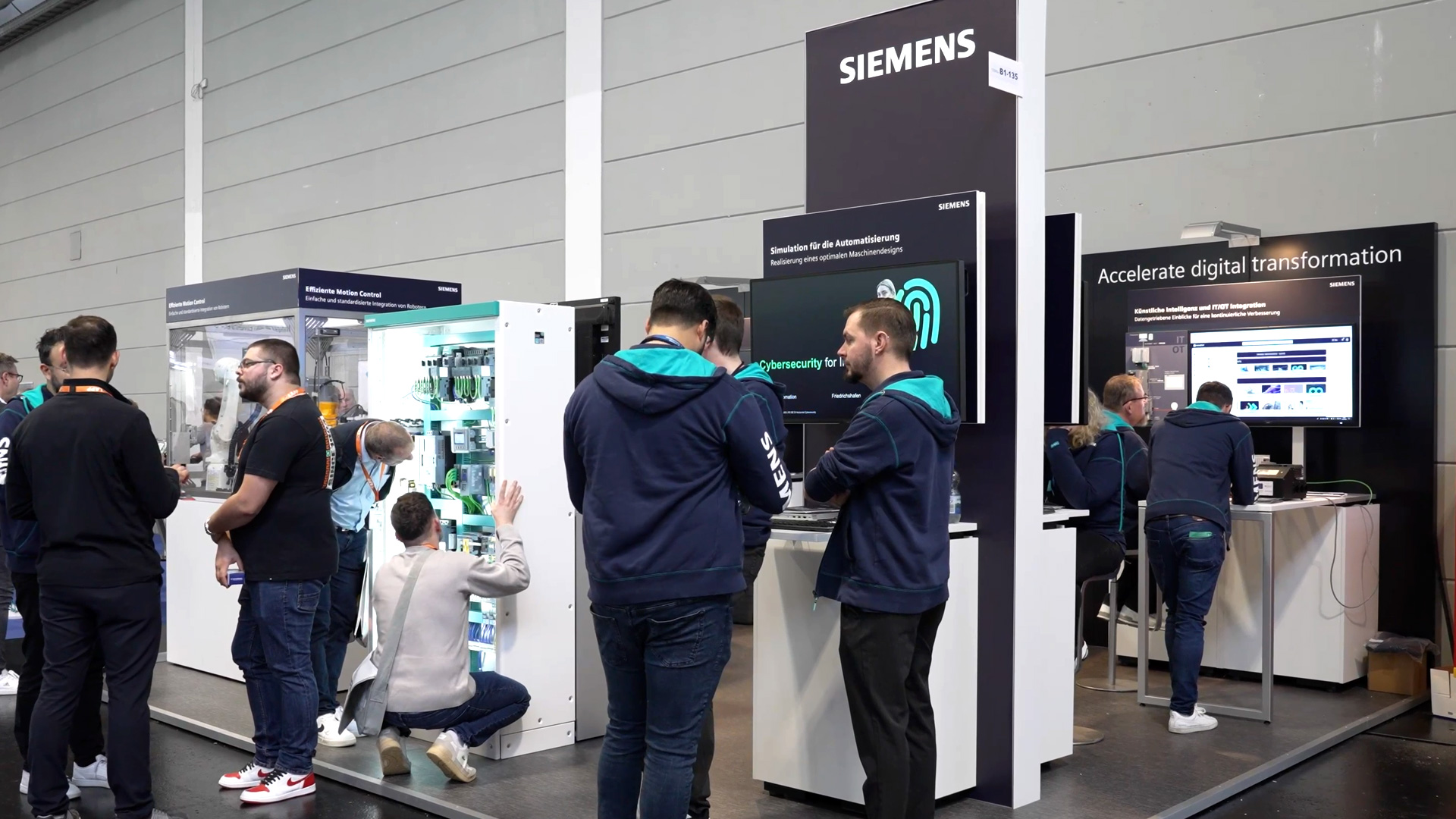 siemens booth at the all about automation 2025 friedrichshafen