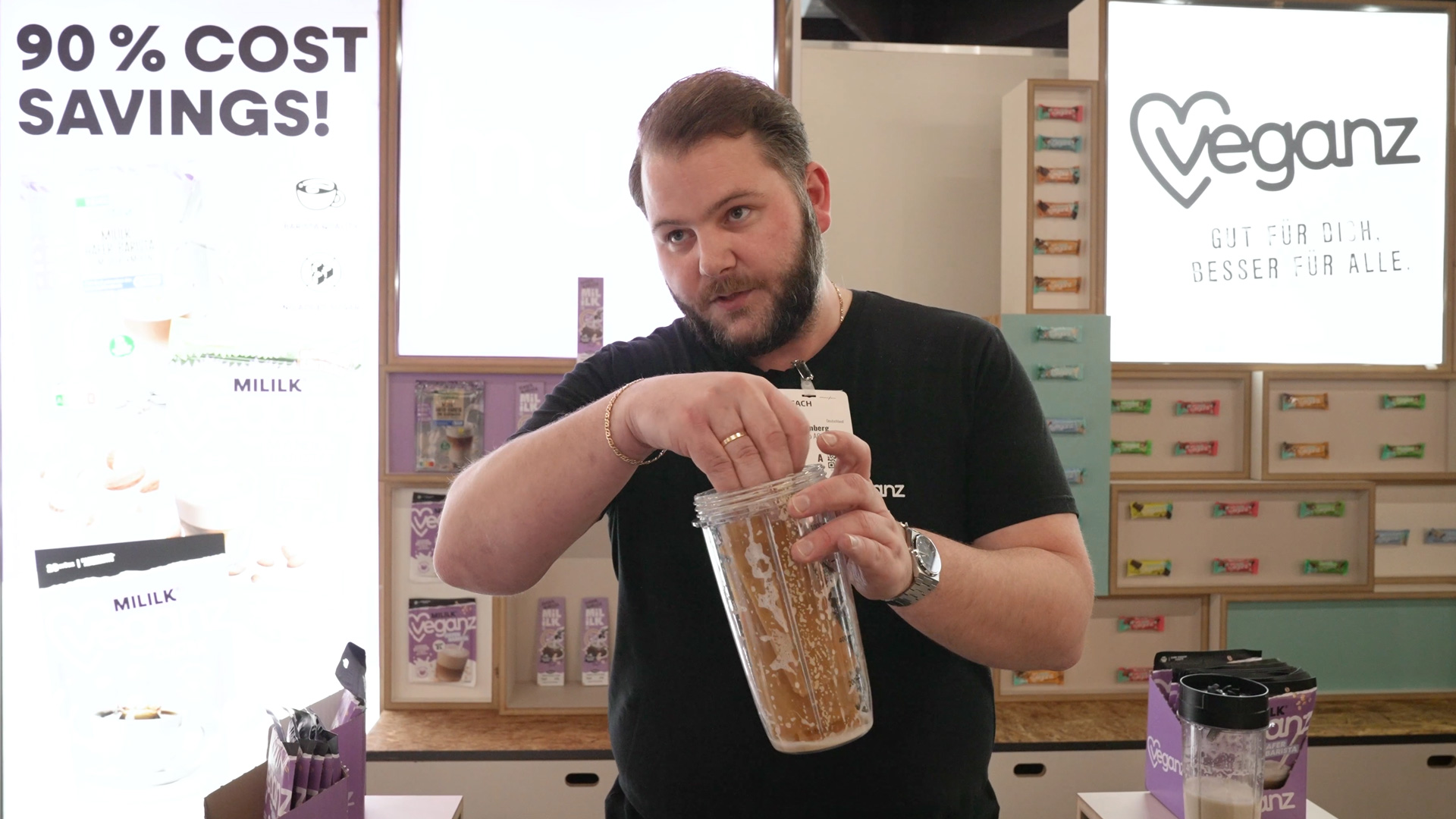 oat drink leaves in a container