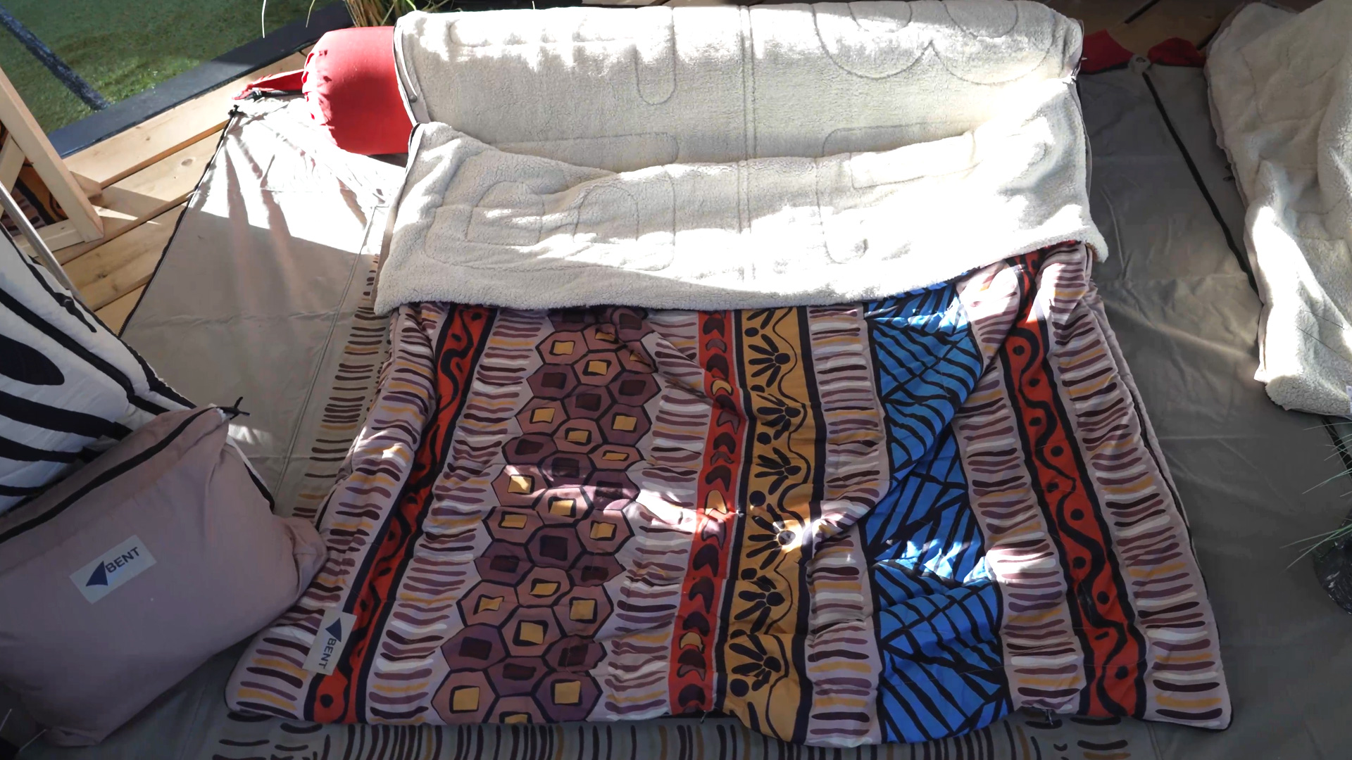 bentcho blanket sleeping bag with africa pattern