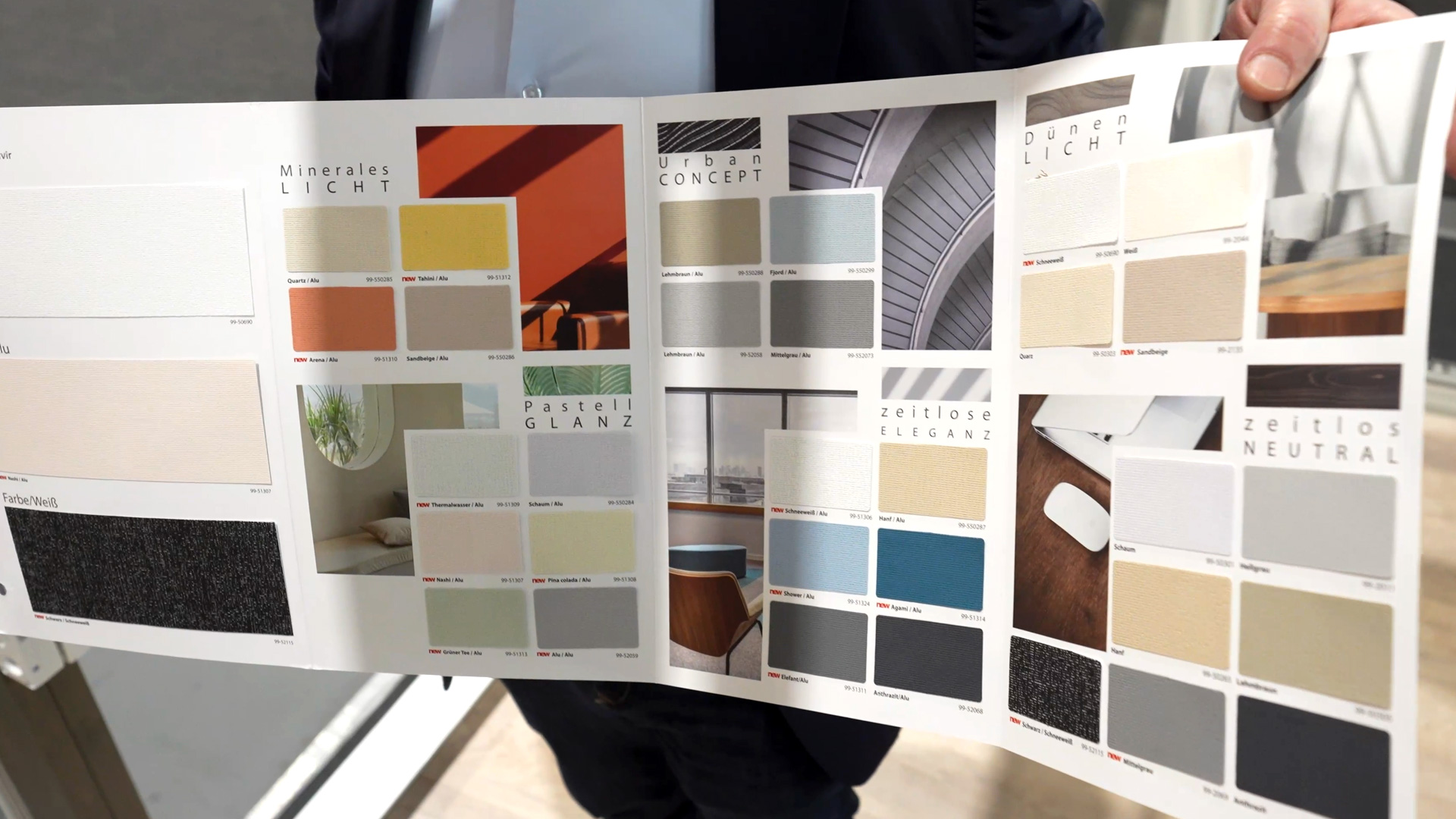 conservatory sample catalog materials